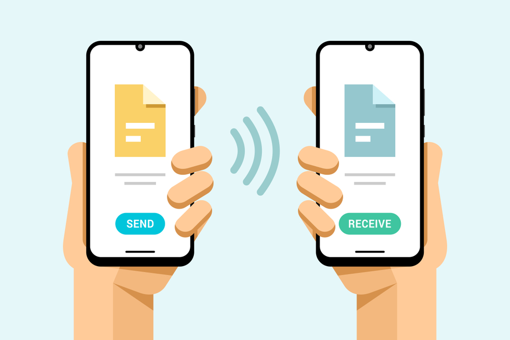 can iphone send photos to android via bluetooth
