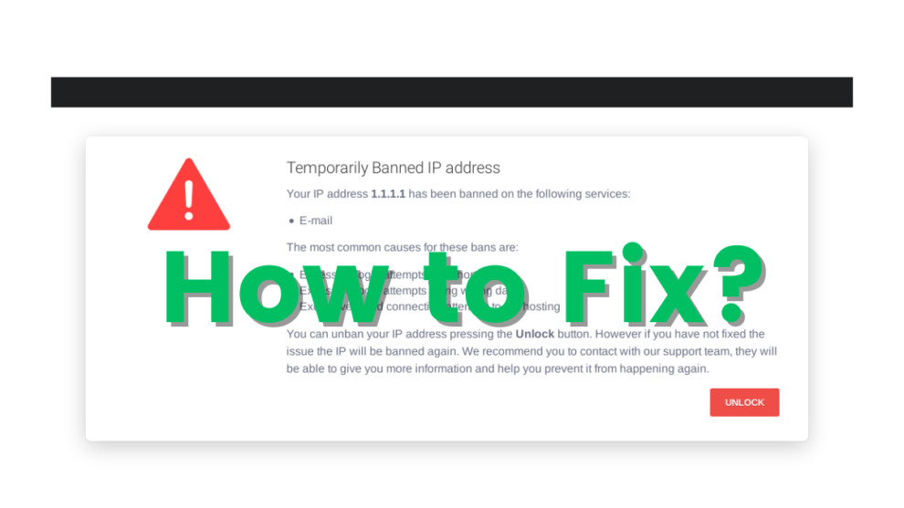Your IP Has Been Temporarily Blocked Error