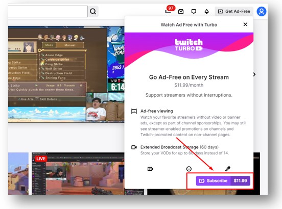 How to Get Twitch Turbo